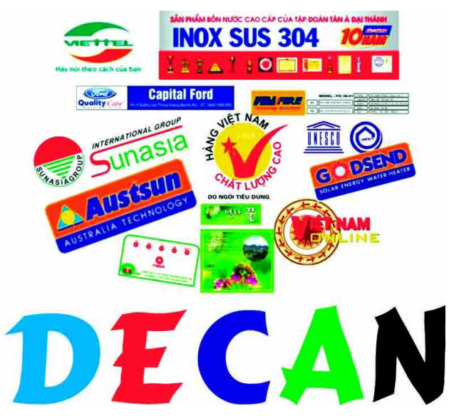 In decal nhựa